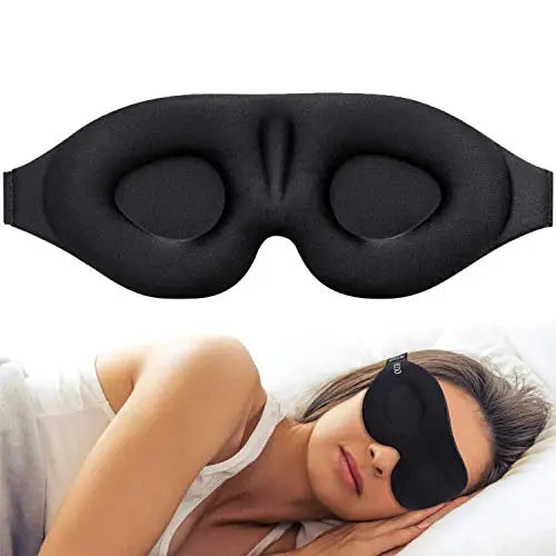 3D Contoured Eye Mask for Sleeping – Block Out Light, Sleep Deeper